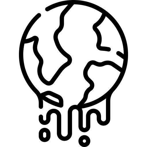 Global warming nature pollution atmosphere icon