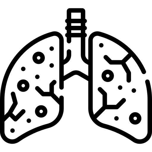 Infection pollution healthcare and medical breath icon