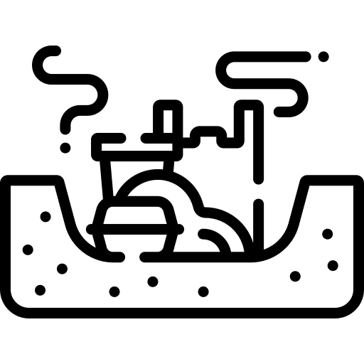 Landfill ecology contamination garbage icon