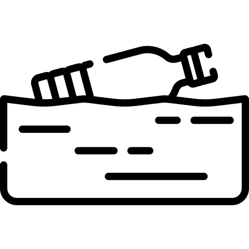 Plastic bottle sea miscellaneous bottle icon