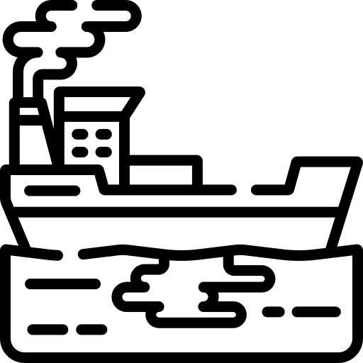Tanker oil tanker contamination ship icon