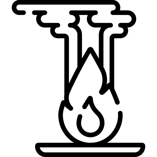 Fire smog fire security icon