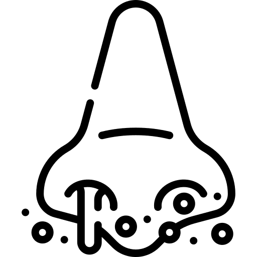 Infection influenza nose symptom icon