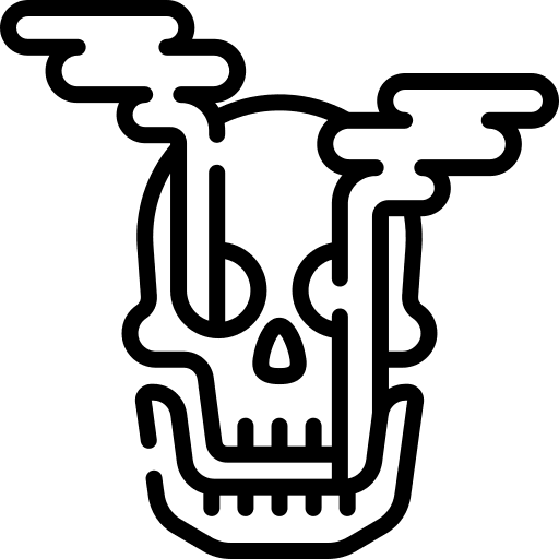 Skull contamination danger miscellaneous icon