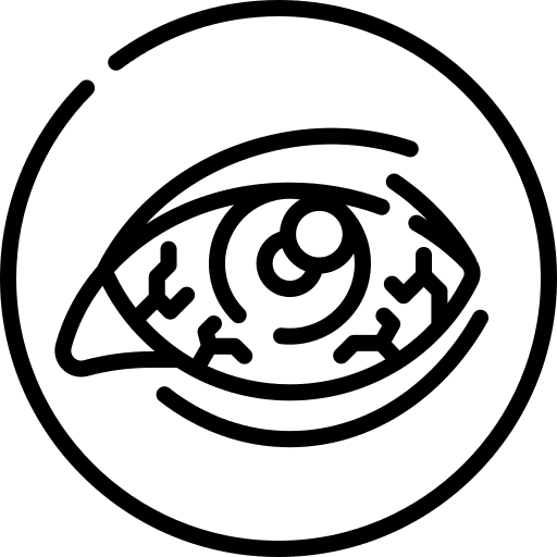 Conjunctivitis healthcare and medical redness vision icon