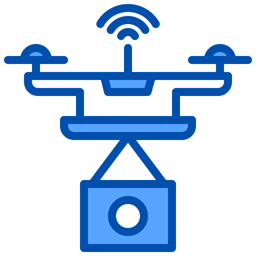 Drone electronics technology internet of things icon