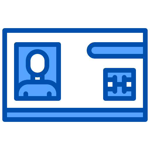 Id card smart city wireless smart card icon