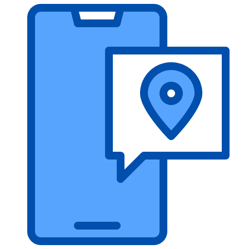 Map maps and location network intelligent icon