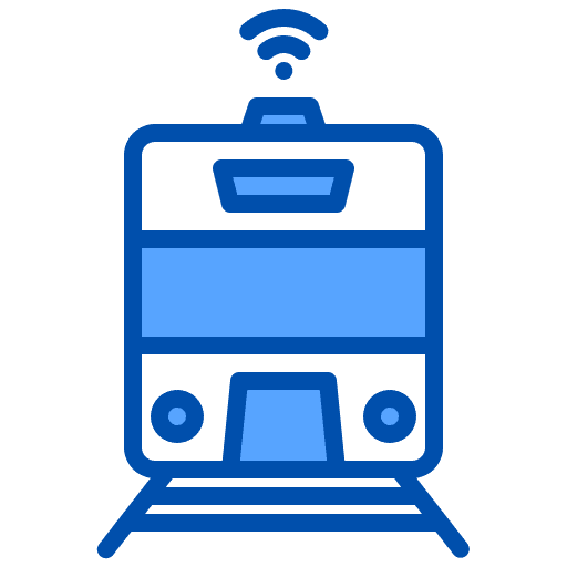 Train electronics transportation trasportation icon