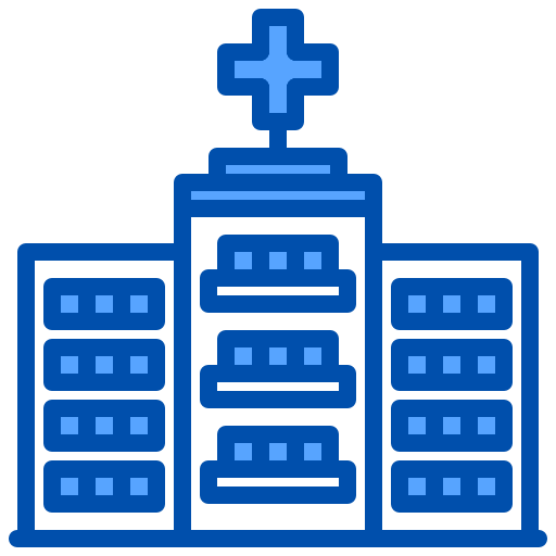 Hospital efficient health clinic intelligent icon