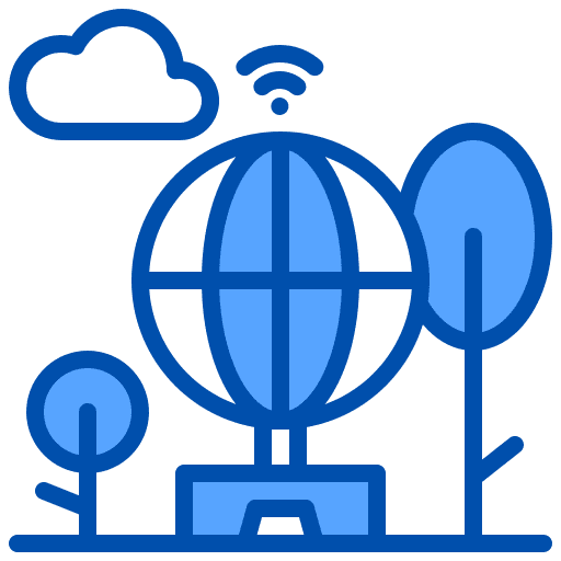 Park park network smart city icon