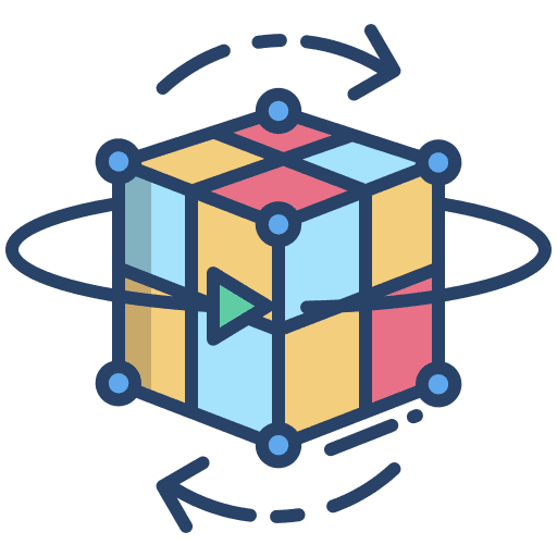 Cube edit tools 3d cube cube icon