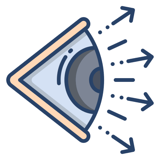 Eye visibility visual visualization icon