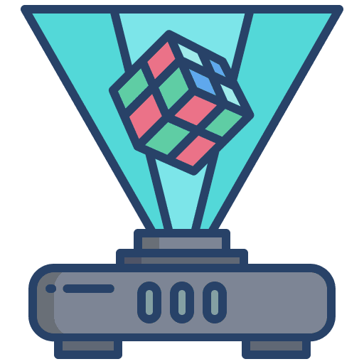 Projector ar vr virtual icon