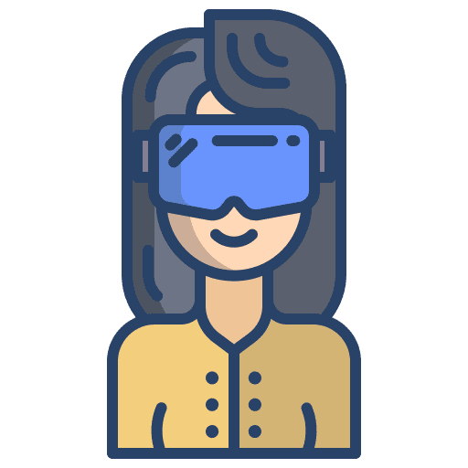 Vr glasses gadget device electronics icon