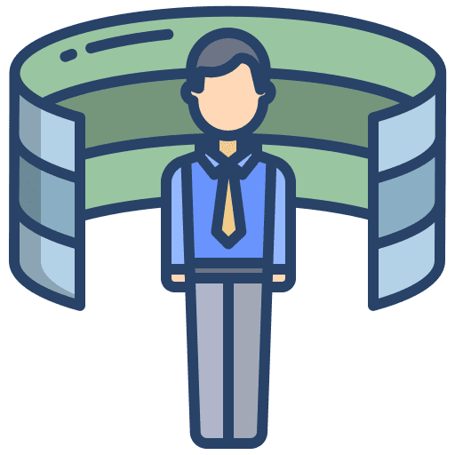 Vr technology gaming game controller user icon