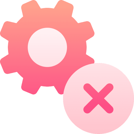 Delete ui gear setting icon