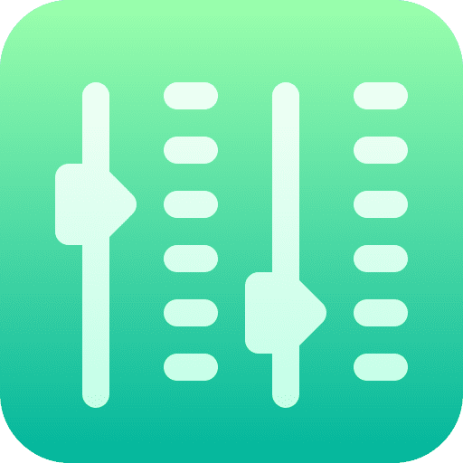 Control adjustment control setting icon