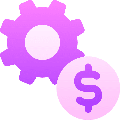 Optimization business and finance settings money icon