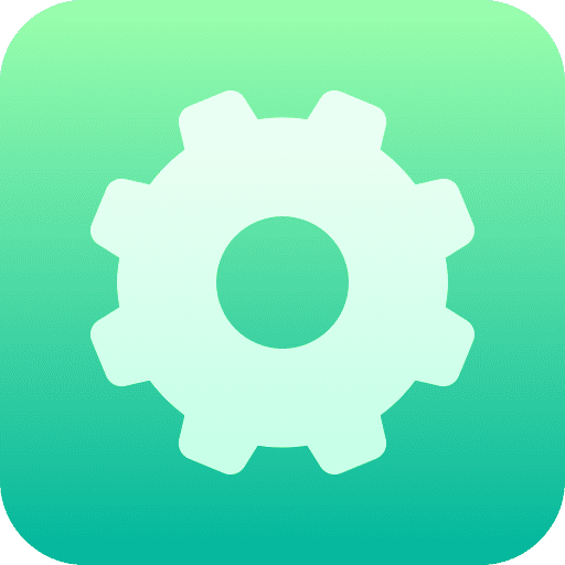 Settings cog interface options icon