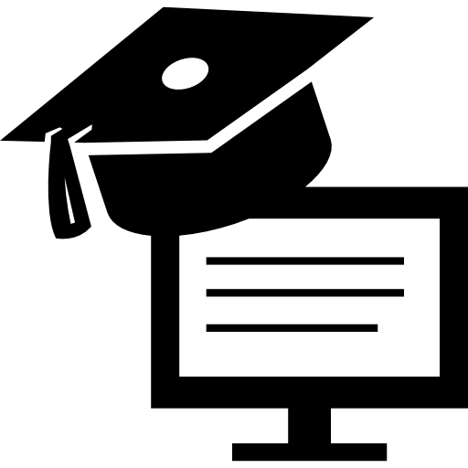 Internet education graduation internet student graduate icon