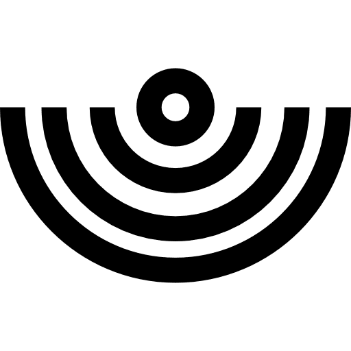 Semicircles signal symbol interface semicircle circle icon