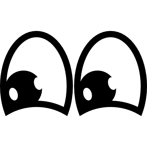 Cartoon happy eyes cartoon happy emotion icon