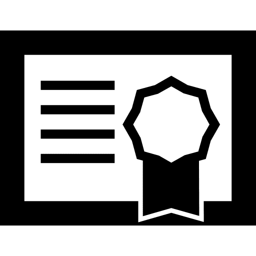 Education certificate certificates document star icon