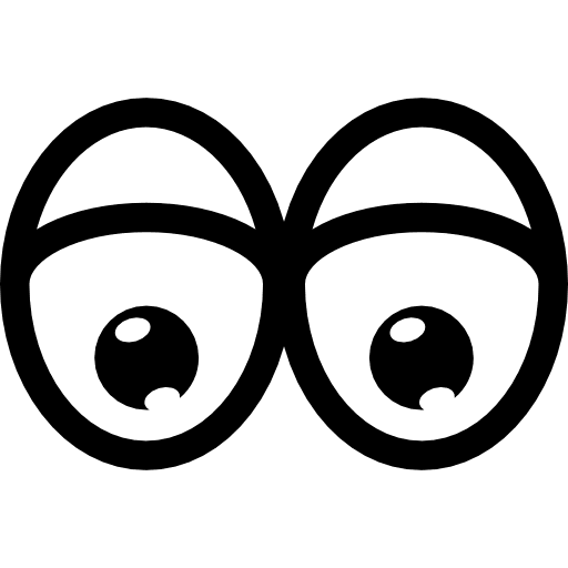 Tired cartoon eyes eyes two eyes tired icon