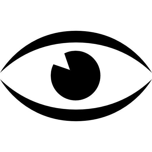 Eye visualize optical visualization icon