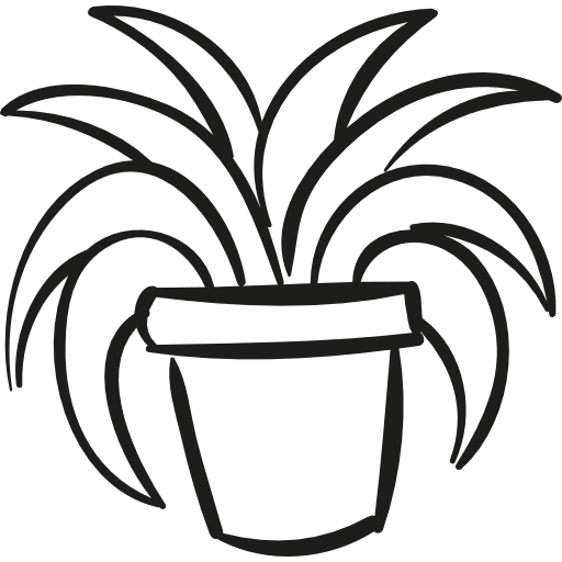 Garden plant in a pot pot plant garden icon