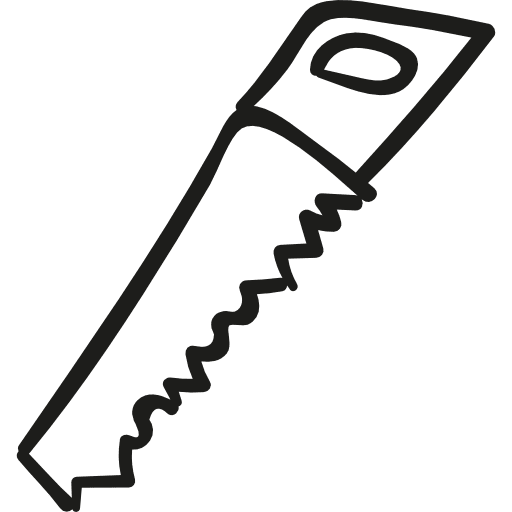 Carpenter saw saw carpentry gardening tools icon