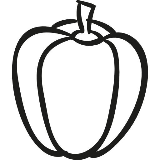 Garden pepper red pepper vegetable green pepper icon