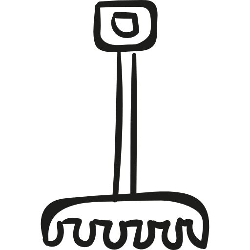 Gardening rake gardening rake gardening tools icon