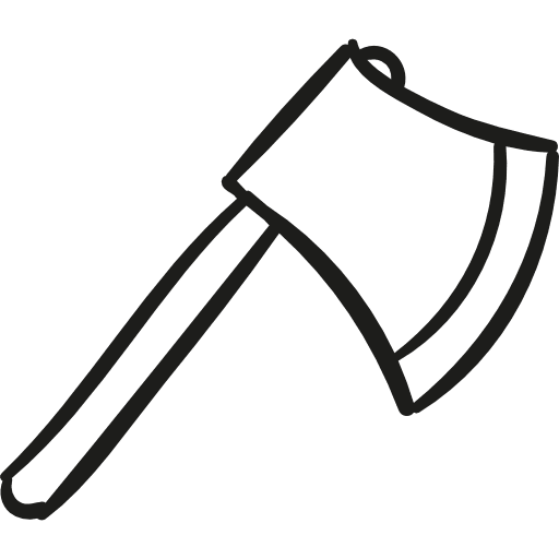 Ax work tools axe chop icon
