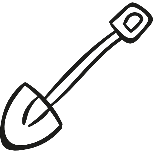 Gardening shovel gardening work tools gardening tools icon
