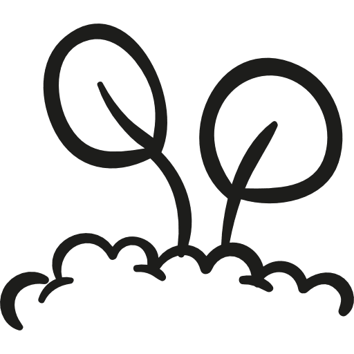 Growing plant grow leaves growth icon