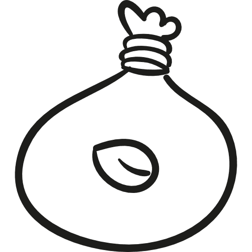 Seed bag garden seed seeds icon