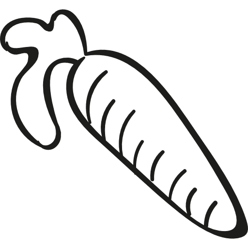Carrot nutrition food vegetables icon
