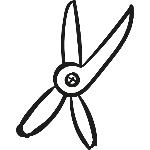 Gardening cutter garden scissors gardening tools icon