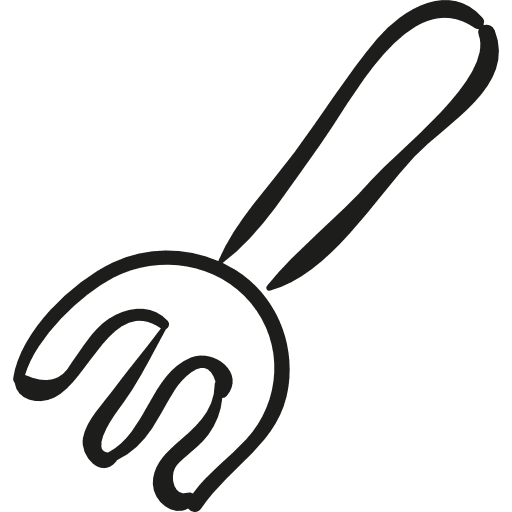 Gardening rake fork rake gardening icon