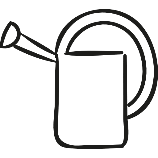 Gardening watering can garden sprinkle watering icon