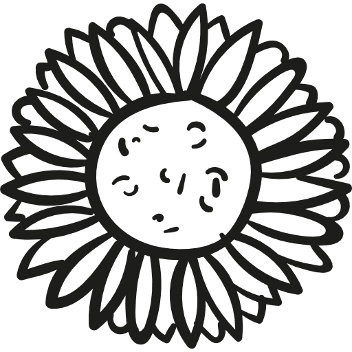 Pretty flower flower petals garden icon