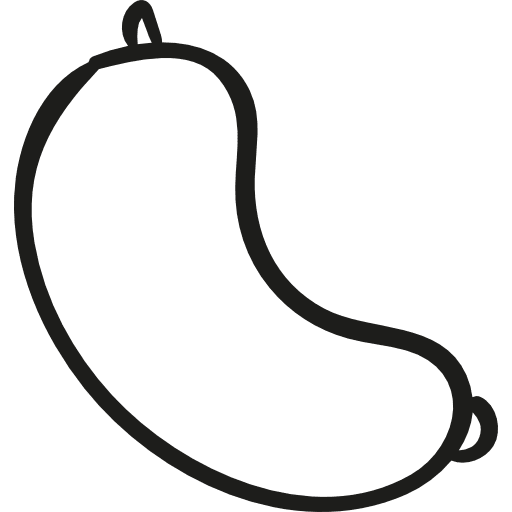 Sausage lunch food meat icon