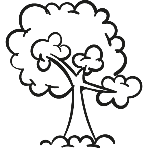 Tree foliage woods trees icon