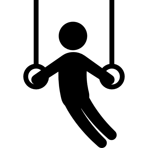 Gymnastic rings gymnastics athletes sports icon