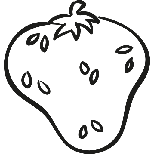 Organic strawberry organic berry nature icon