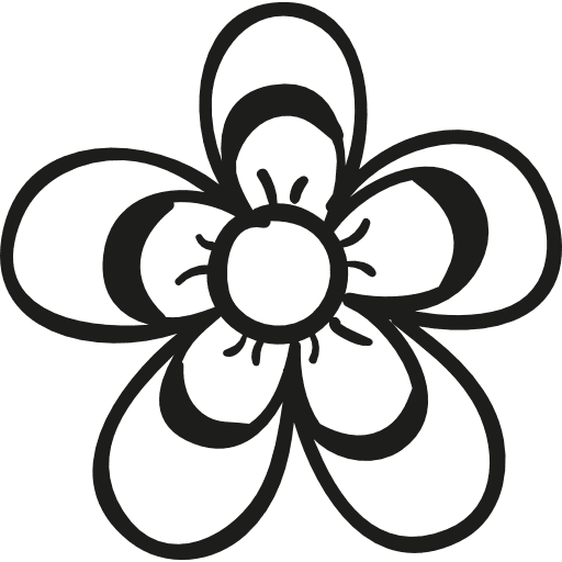 Violet flower flower petals violet icon