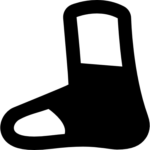 Ankle taping wounded medical toe icon