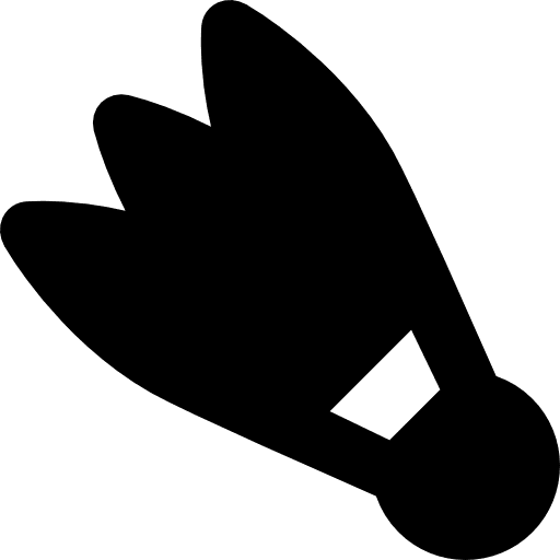 Badminton cork sportive cork feather icon